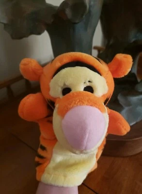 Winnie the Pooh TIGGER HAND PUPPET Plush Stuffed Animal Disney 9" Mint Condition - image 1 of 4