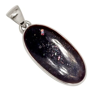 Natural Sunstone In Iolite - India 925 Silver Pendant Jewelry ALLP-29984 - Picture 1 of 1