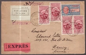 Italia Regno, busta espresso per la Francia del 1932 (Chiavarello) -GX02 - Imagen 1 de 3