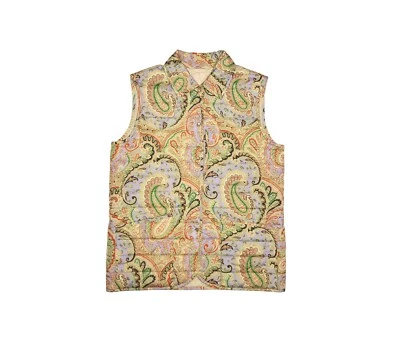 Auténtico chaleco de cachemira multicolor Bogner para mujer chaleco poliéster talla H 42 EE. UU. 12 Foto 1 de 4