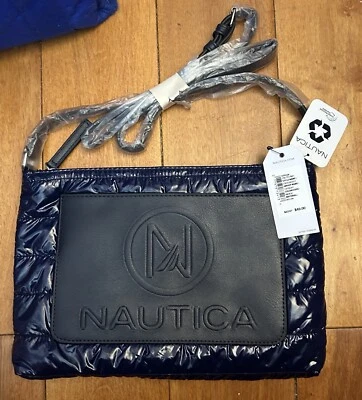 Bolso Bandolera Nautica Azul Bote Salvavidas Nuevo con Etiquetas $49 Foto 1 de 2