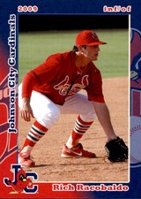 2009 Johnson City Cardinals Grandstand #20 Rich Racobaldo Marlton New Jersey NJ 