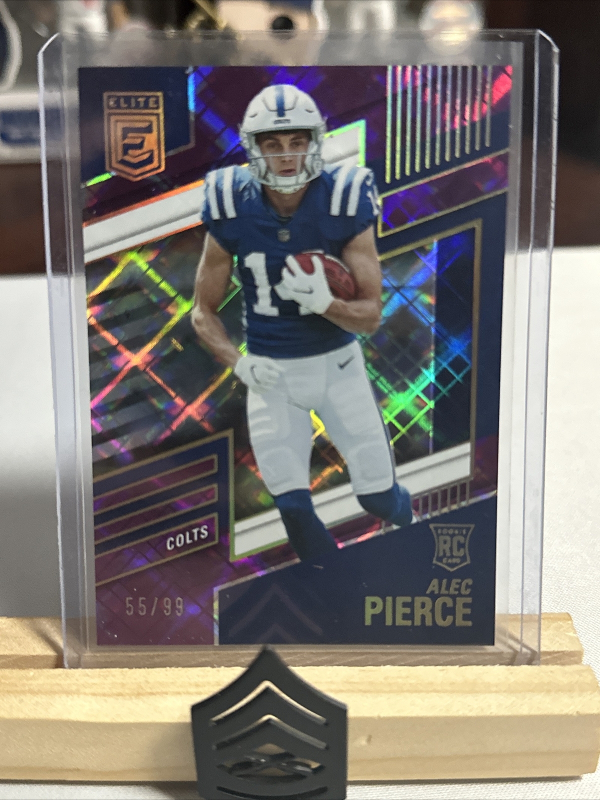 2022 Donruss Elite #155 Alec Pierce RC SP Purple Parallel #/99 Rookie Colts