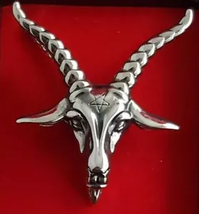 Ziege von Mendes Baphomet Anhänger Gothic okkult heidnisch Satan Hexerei Alt - Bild 1 von 9