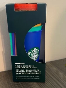 Starbucks Color Changing Reusable Cold Cup pack ~ Tumbler 24 oz Set 5 ~ NEW ~ - Picture 1 of 4