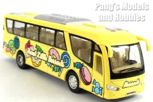7 inch Coach Bus "Sweet Little Desserts" 1/68 Scale (approx) Model - YELLOW - Picture 1 of 14