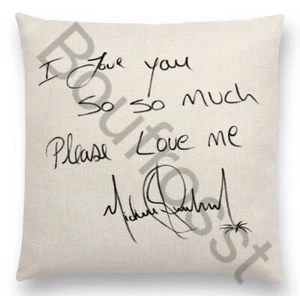 Michael Jackson Pillow Case REPRODUCTION sign autograph - Picture 1 of 1