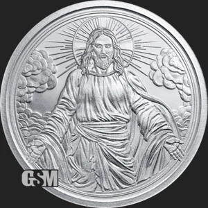 2024 CHRIST IS COMING BU New 1oz .999 Fine Silver Round GSM IN A CAPSULE - Picture 1 of 3