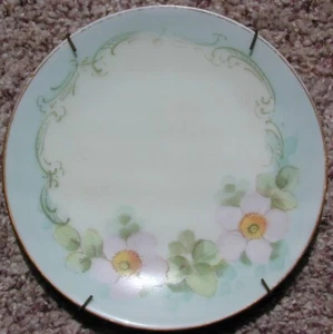 HANDPAINTED THOMAS "SEVRES" BAVARIA GERMANY 6" DISH NO CHIPS w HOLDER FREE SHIP - Bild 1 von 3