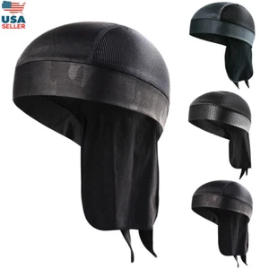 Summer Cycling Helmet Skull Cap for Motorcycle Wicking Quick Dry Beanie Bandana - Picture 1 of 24
