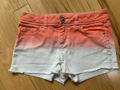 Pantalones Cortos LAUREN CONRAD Talla 4 Mujer Color Melón y Crema Algodón/Spandex Foto 1 de 4