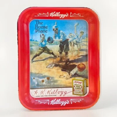 1996 Vintage Kellogg’s Tin Tray 1912 Baseball Collectible Americana - Image 1 of 4