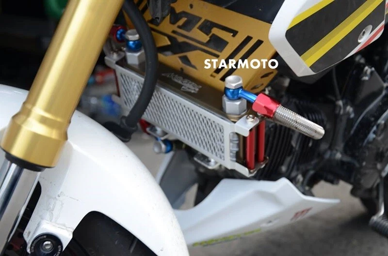 FOR HONDA GROM125 MSX125 SF 2013-2019 OIL COOLER ENGINE  MORIN COLOR RED - Image 1 of 4