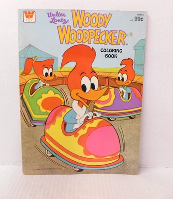 Vintage Woody Woodpecker Coloring Book 1977 Walter Lantz Whitman Book - Image 1 of 4