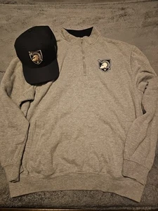 NCAA Ejército Caballeros Negros Pullover Y NIKE STRETCH FIT SOMBRERO PAQUETE NUEVO SIN ETIQUETAS - Imagen 1 de 5