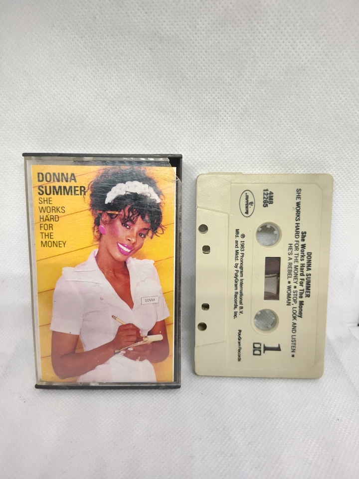 Donna Summer She Works Hard For The Money Woman 1983 Cassette Tape TESTED Foto 1 de 1