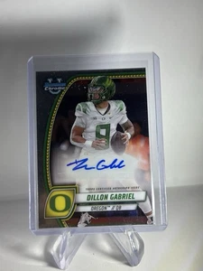 2024 Bowman U Chrome Dillon Gabriel Rookie Auto Oregon Ducks RC - Bild 1 von 2