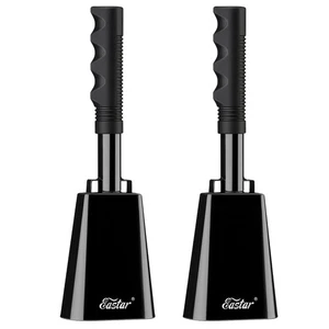 10" Steel Cow Bell with Handle Cowbells, Noise Makers, Cheering Loud Call Bel... - Picture 1 of 7