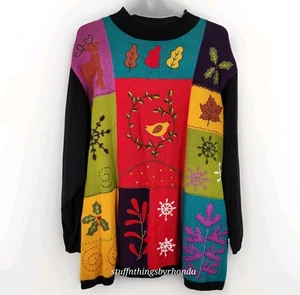 C.S.T. Sport Holiday Fall/Winter Theme Sweater Plus Size 4X Christmas Sweaters - Picture 1 of 8