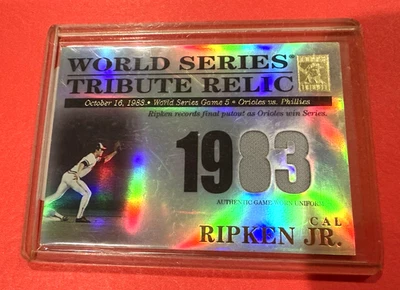 2003 TOPPS Tribute World Series Silver Cal Ripken Jr. ‘Jersey Relic’ #143/425 - Imagem 1 de 4