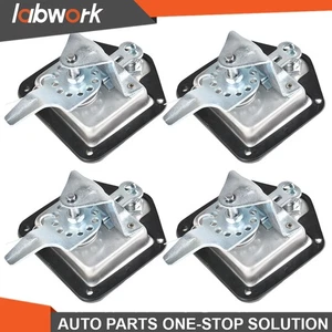 Labwork 4 Pcs T-handle Tool Box Lock RV Door Latch w/Keys Stainless Steel Polish - Picture 1 of 12