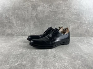 Scarpe derby Prada classiche stringate in pelle nera Made in Italy taglia 43 - Foto 1 di 13