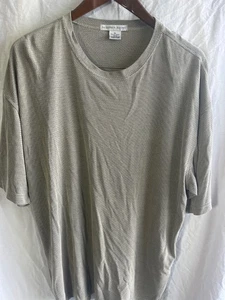 Geoffrey Beene camicia uomo XL grigio manica corta maglietta pullover - Foto 1 di 4