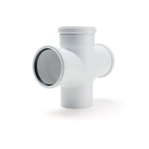 RAUPIANO PLUS Doppelabzweig DN 110/110/110, 87 Grad, max flow - Bild 1 von 2