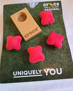 New Crocs Jibbitz Uniquely You Charms Original Cornhole 5 Pack Board/Bags Red - Picture 1 of 6