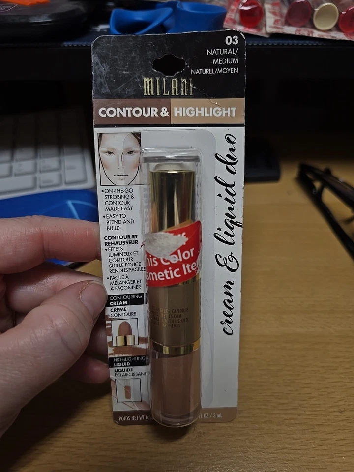 Milani Contour & Highlight Cream Liquid Duo 03 Natural Medium