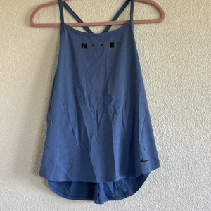 Camiseta sin mangas Nike Dri-Fit azul para mujer talla LG correa en T - Imagen 1 de 9