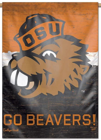 OREGON STATE BEAVERS 1950s-Style Official NCAA Team Logo 28x40 WALL BANNER Cover