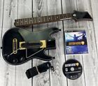 PS3 Guitar Hero Live BUNDLE LOT GUITAR Controller W/ Strap DONGLE & Game TESTED