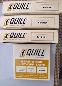 Quill Brand Ribbons 7-11161 Quill Semi-Stick Lift-Off Tape Correction Tape 4Pk! - Picture 1 of 2