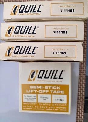Cinta correctora semiadherente de la marca Quill 7-11161 ¡4 paquetes! Foto 1 de 2