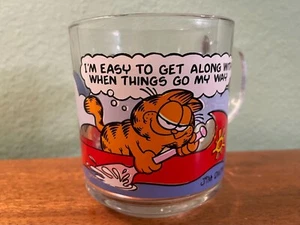 Garfield Original 1978 Copyright Glass Cup Mug Jim Davis Unused VTG McDonald's - Picture 1 of 7