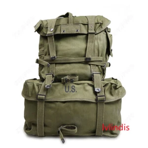 Réplica Mochila M1945 Ejército de los Estados Unidos Gran Capacidad Mochila Exterior Bolsas de Equipo - Imagen 1 de 19