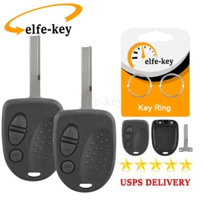 Estuche de almohadilla para llavero de 2 autos para Pontiac GTO 2004 2005 2006 control remoto de entrada sin llave Foto 1 de 4