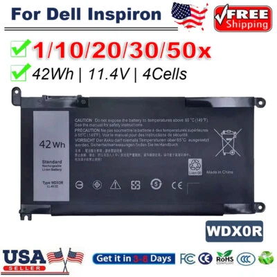 LOTE WDX0R Batería Para Dell Inspiron 15 5567 5568 5368 7368 7569 7579 WDXOR 42Wh Foto 1 de 4