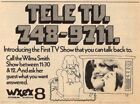 1975 Wxex Tv Ad  Tele Tv Host Wilma Smith Petersburgvirginia