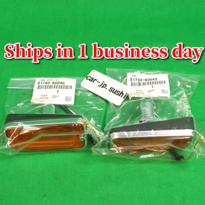 TOYOTA Genuine Land Cruiser FJ40 FJ43 FJ45 Side Turn Signal Marker Lamp Lens SET - Image 1 of 4