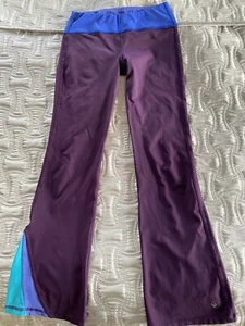 Girls Limeapple Sport Slim Bootcut Purple Athletic Workout Pants Size 12 - Picture 1 of 8
