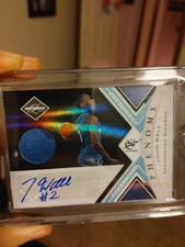 2010 11 Panini Limited Silver Spotlight John Wall Patch Auto Rookie RC #14/25!