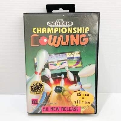 Championship Bowling + Box - Sega Genesis - Tested & Working - Free Postage - Image 1 of 4