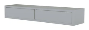 MODULARREDO | DOMINO Mensola da muro con cassetto, 88,2x13,4cm, Grigio - Foto 1 di 1