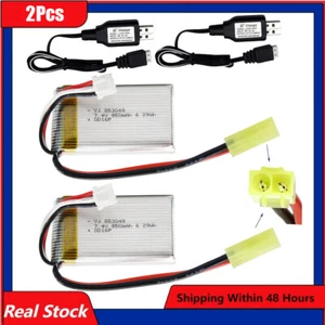 7.4V 850mah Lipo battery for 9300 9301E 9302E 9303E 9034E 9305E 2.4G 1:18 RC 4WD - Picture 1 of 7