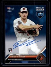 2023 Topps Now Opening Day /49 Auto  #A-14 Gunnar Henderson 02/49  Auto Rookie