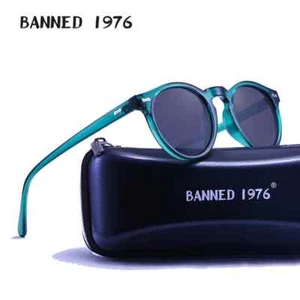 Retro Polarized Sunglass for Women Men Classic Round Vintage Trendy Sun Glasses - Picture 1 of 38