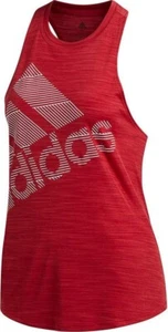 New Adidas Workout Vest Tank Top - Ladies Womens Gym Training Fitness - Red - Picture 1 of 3