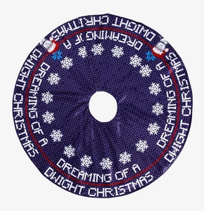 The Office TV Show Dwight Christmas Tree Skirt, The Office Tree Skirt - Picture 1 of 2